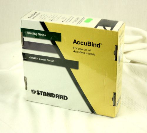 Accubind Binding Strips Standard 40mm Black Bookbinding Size E 1-9/16&#034;, Lot of