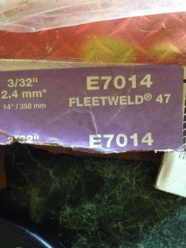 Lincoln Electric Welding Rods And Electrode 2 Pounds Fleetweld 47 3/32&#034; 2.4 mm