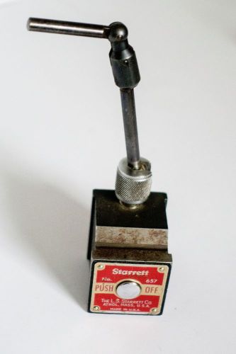 STARRETT 657 Magnetic Base with Swivel Post Assembly USA