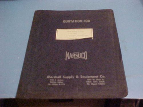 1956 INDUSTRIAL MACHINERY PRICE QUOTE AND BROCHURE ROCKWELL HARDNESS TESTERS