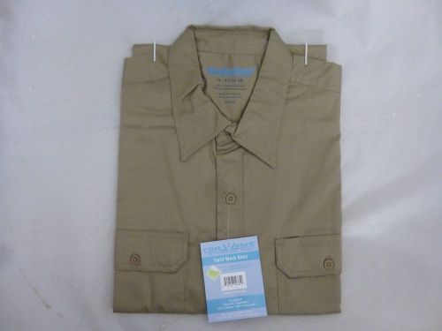 Pro Safe DuPont Fabric Protector Twill Work Shirt X-Large Short Sleeve Brand New