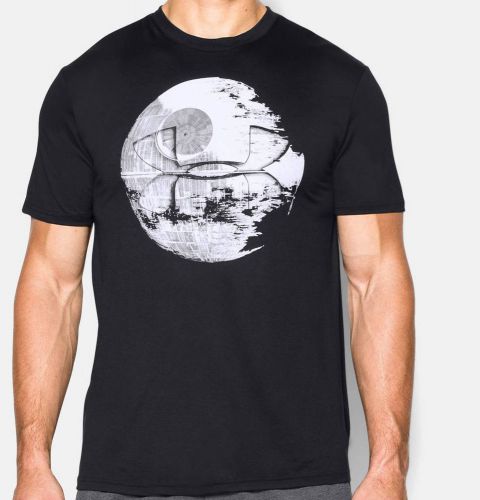 Under Armour Men&#039;s Star Wars UA Death Star Team T-Shirt RARE L Large NWT