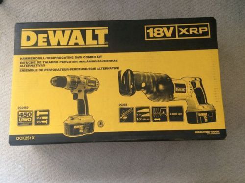 DEWALT DCK251X 18-Volt XRP Hammerdrill/Reciprocating Saw Combo Kit