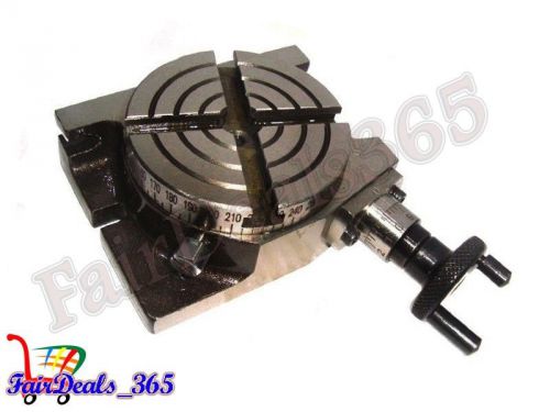 HIGH QUALITY  4 INCH ROTARY TABLE HORIZONTAL VERTICAL USE FOR DIY MACHINISTS