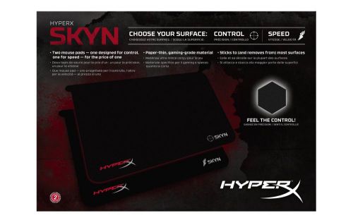 Moving Kingston Technology Hyperx Skyn Gaming Mouse Pad Speed + Control Hx-Mpsk