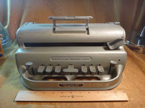 Vintage Perkins Brailler - David Abraham-  Howe Memorial Press - Free S&amp;H USA