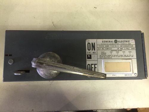 GE QMR221 USED 2 POLE 30A 250V FUSIBLE SWITCH, SEE PICS, SHELF C