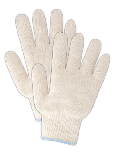 Magid KnitMaster 80KWS Cotton Glove, Knit Wrist Cuff, 7.75&#034; Length, Women&#039;s Smal