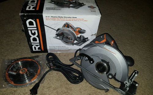 Ridgid circular saw 15-amp 7-1/4 in. wood cutting power tool corded compact new for sale