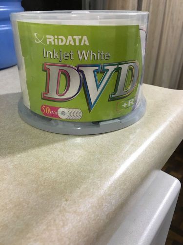 RIDATA 16X (4.7GB/120 Min) INKJET WHITE DVD+R 50 PAC