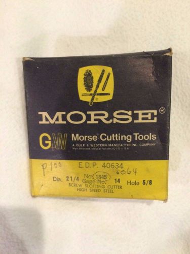 Morse* 1845 CUTTERS 2-1/4X.064X5/8 Screw Slotting Cutter