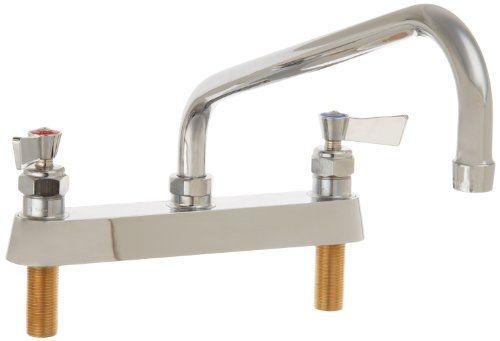 Fisher 3313 deck mount faucet with 12&#034; swing spout, 8&#034; for sale