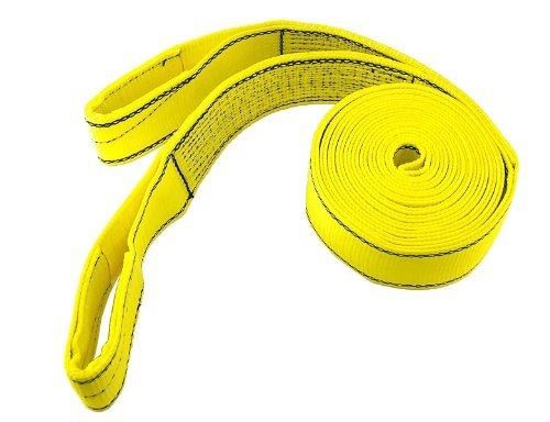 Progrip 06602 30&#039; x 3&#034; polyester flat webbing heavy duty recovery strap with for sale