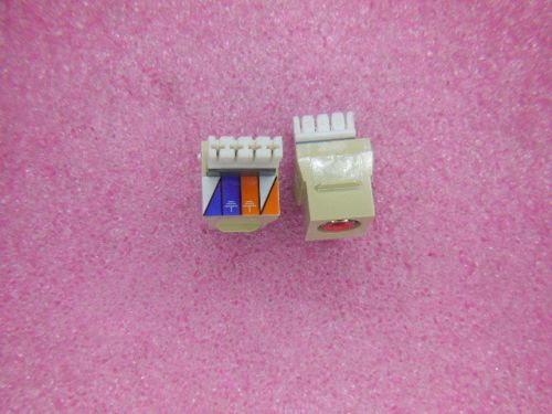 10 pcs honeywell rcaridci rca insert to icd red insulators ivory for sale