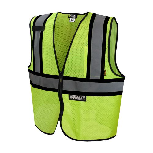Dewalt dsv221 class 2 contrasting trim economy mesh safety vest for sale