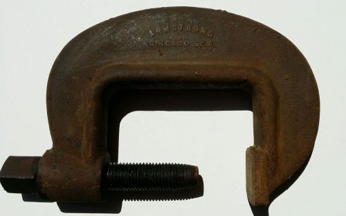 Armstrong # 14 bridge c clamp drop forged 1 3/4 to 4 3/4&#034; opening heavy duty for sale