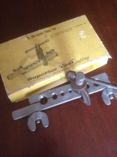 Vintage Superior Tool Co. Flaring Tool w/ Original Box Lid Model No. 200