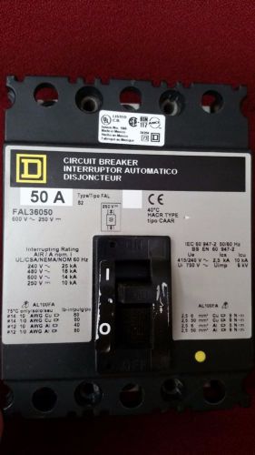 Square D Circuit Breaker FAL36050 50A 3P