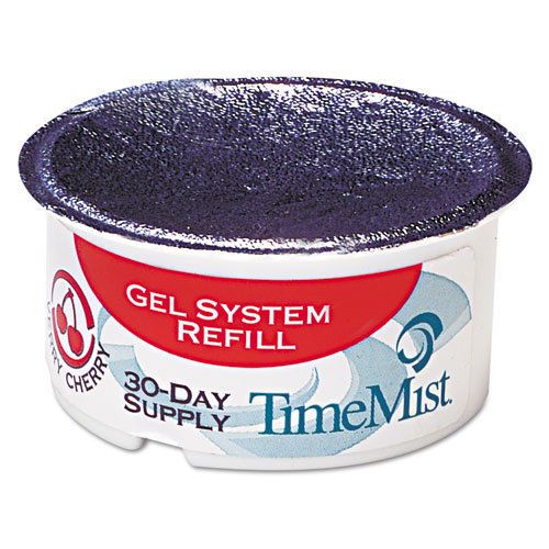 Timemist gel cups refills, 2.75&#034; diameter, very cherry, 12/carton for sale
