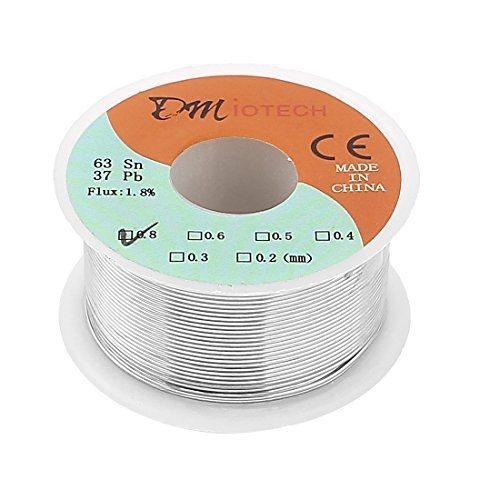 DMiotech? 0.8mm 100g 63/37 Tin Lead Rosin Core Solder Flux Wire Spool