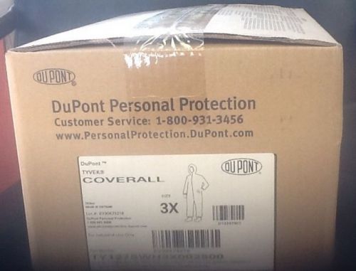 Dupont Tyvek TY 120 SWH 0025 Coveralls Case of 25 Size 3XL