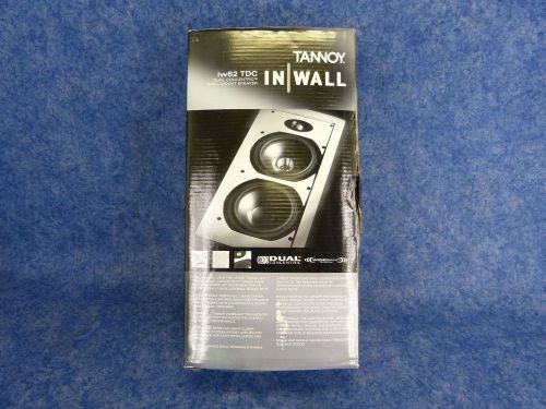 NEW Tannoy IW62 TDC Dual Cone In-Wall Speaker w/White Grill