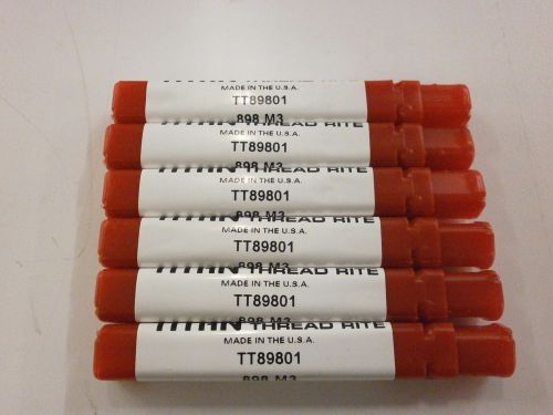 6pc) m3 x .5 thread roll form plug tap titan usa tt89801 tt48 for sale