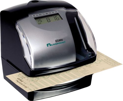 Acroprint ES900 Electronic Payroll Recorder/Time Stamp/Numbering Machine New
