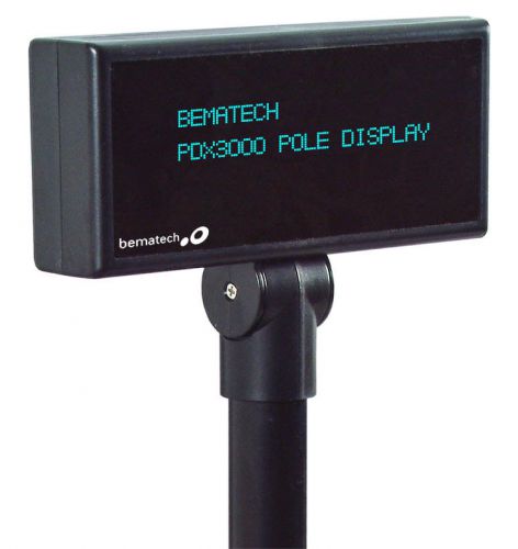Logic controls bematech pdx3000 pole display black pos serial new for sale