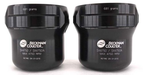 Lot of 2 Beckman Coulter SX4750/SX4750A 681-Grams Max-4750RPM Swinging Buckets