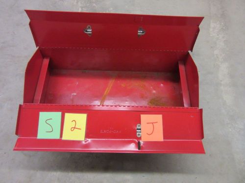 STACK-ON RED TOOL BOX CHEST METAL CASE MACHINIST MILITARY SURPLUS USED S-2-J