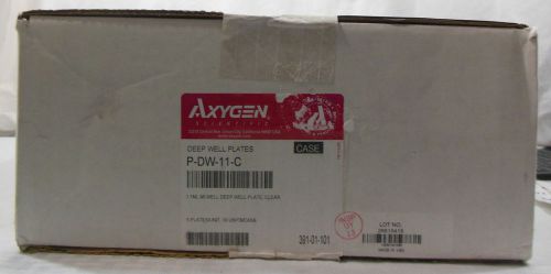 Axygen p-dw-11-c 1.1ml 96 well clear round bottom deep well plate case of 50 for sale