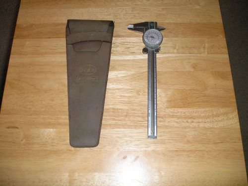 HELIOS FOWLER 52-030-006 STAINLESS DIAL CALIPER~HARDENED THROUGHOUT~GERMANY~NICE