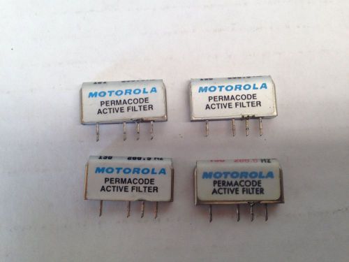 (4) MOTOROLA NLN7834A FILTER MINITOR 2 PAGERS TONE 288.5 AND TONE 600.9