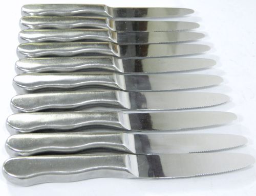 Lot of 10 world tableware baron radiant #55 stainless steel steak knives 10 1/4&#034; for sale