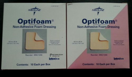 Optifoam 4x4. Non-adhesive (20 dressings) MSC1244