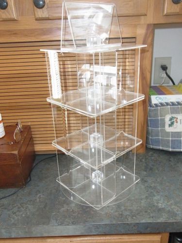Acrylic Counter Top  DISPLAY STAND  Turns 5 piece -Many Uses  ~L@@K~