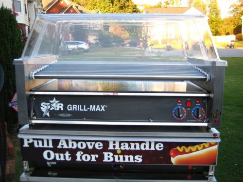 STAR GRILL MAX PRO HOT DOG ROLLER 36&#034; &amp; 2 WELL WARMERS 36&#034; - EXCELLENT CONDITION