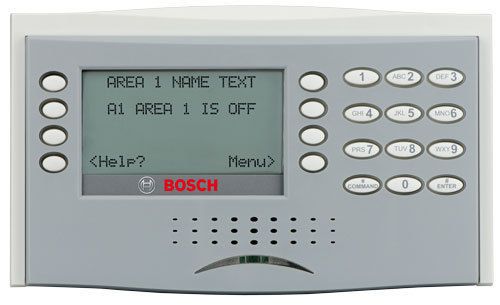 Bosch D1260B LCD Keypad with White and Gray Modern Case