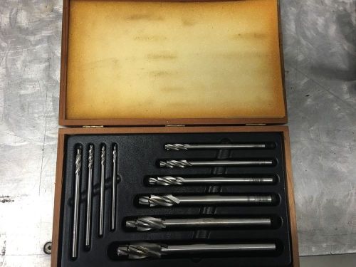 MACHINIST Piloted Counterbore Set, 4 Fluted in Case