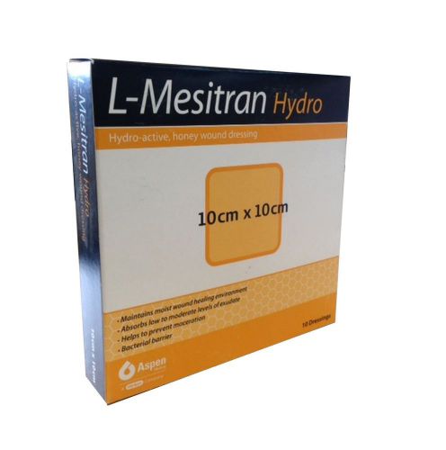 L-Mesitran Hydro Hydro-Active Honey Wound Dressing 10cm x 10cm - Pack of 10