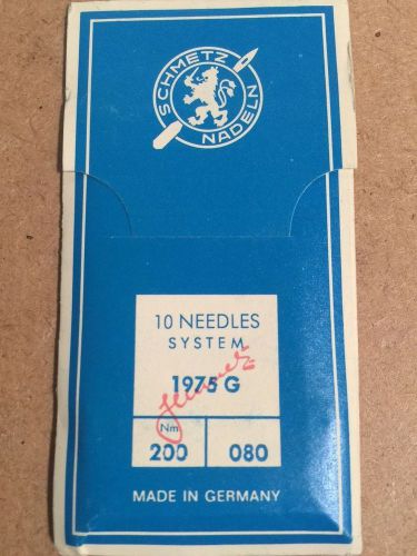 Schemetz 1975 G, 200 / 080 Sewing Machine Needles (Pack of 10 needles)