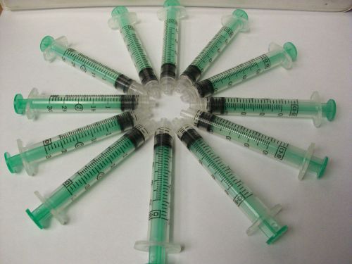 3cc Plastic/Graduated Syringes, Non-Sterile, 12 Syringes