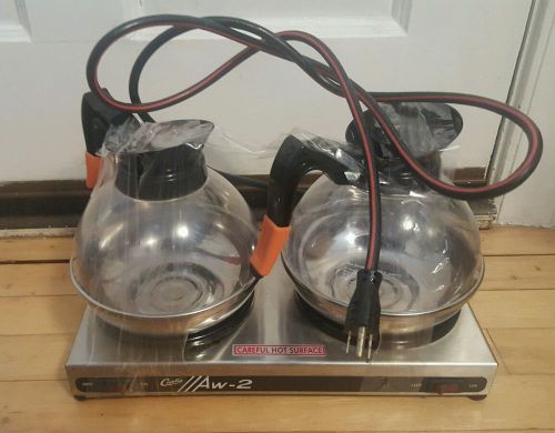 Curtis AW-2 Double Burner Coffee Warmer  WITH 2 DECAF POTS