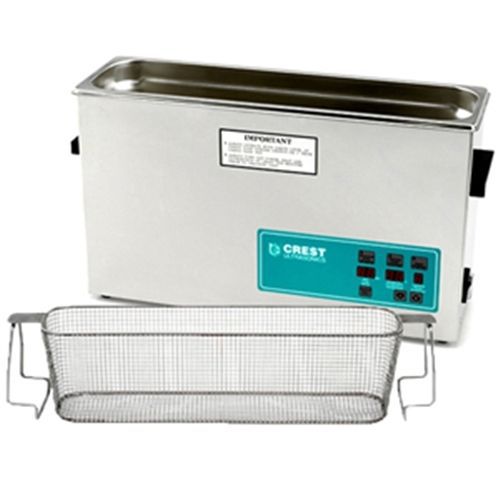 Crest cp1200d ultrasonic cleaner with mesh basket-digital heat &amp; timer for sale