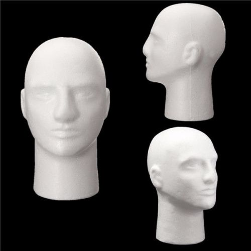 New White Foam mannequin Head,- Free Shipping
