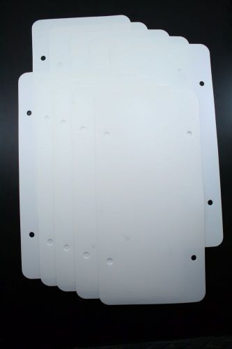 10 Pack White Plastic License Plate Blanks 12x6 .023 for Decals or Airbrush