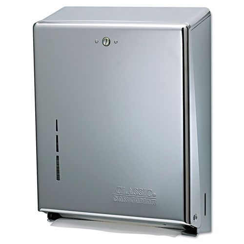 San jamar t1900 ss stainless steel c-fold/multifold towel dispenser for sale