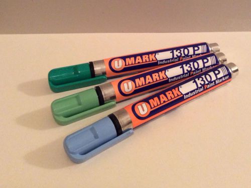 U mark 130p paint markers heavy duty potent lot of 3 htf graffiti nos for sale