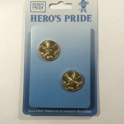 Heroes Pride 4453G Gold Plated 3 Horns Collar Insignia